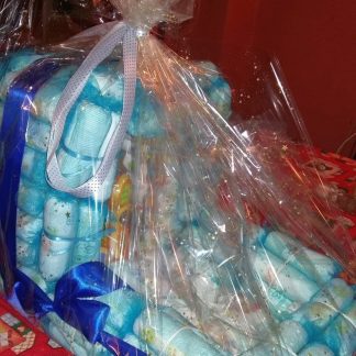 tort de pampers in forma de cosulet de bebelus ieftin
